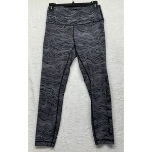 Lululemon X Barre3 Womens Size 8 Gray Wave in Movement 27" Leggings (J6)
